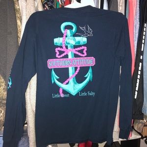 Southern attitude long sleeve t-shirt